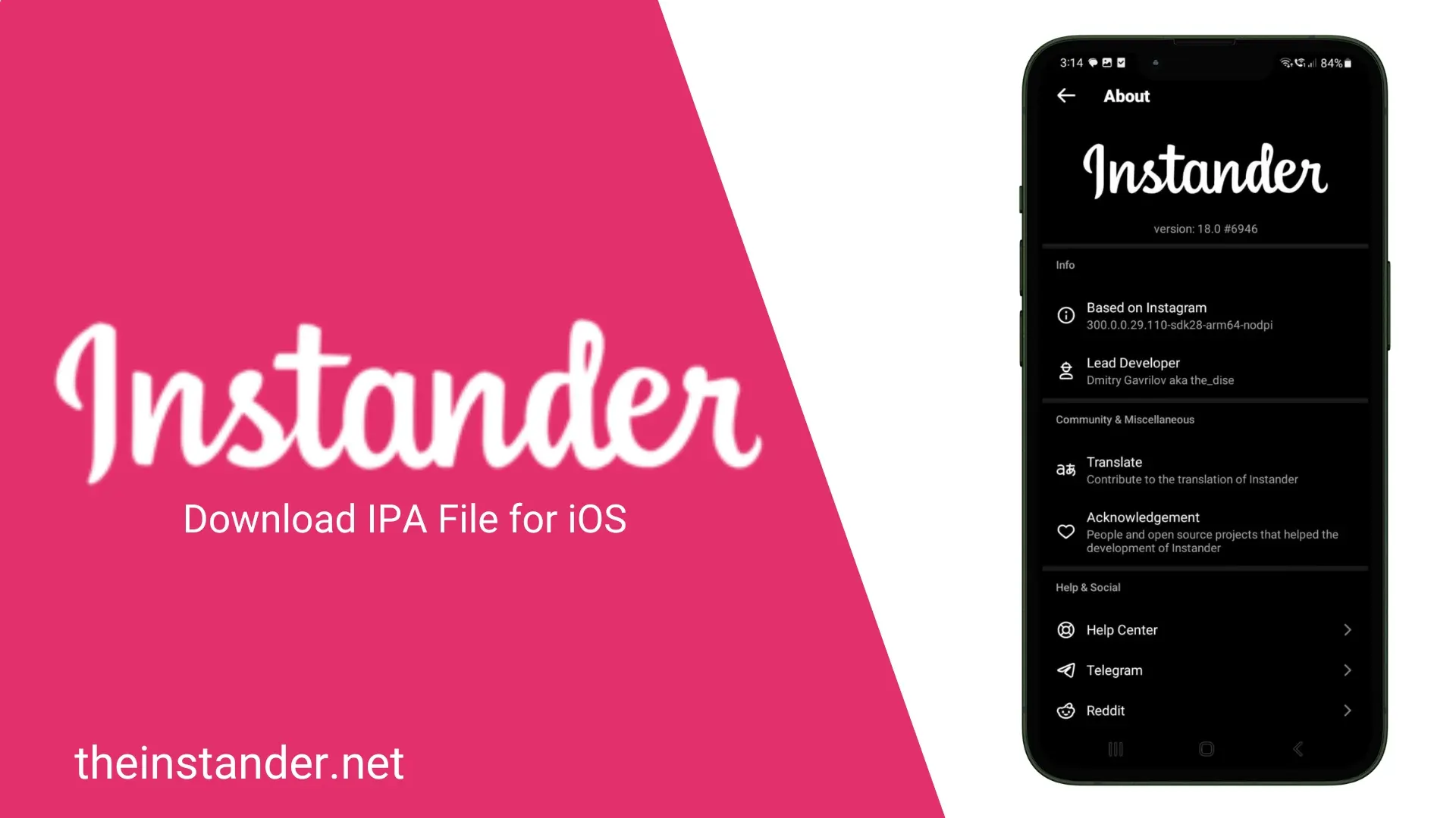 Instander iOS Banner